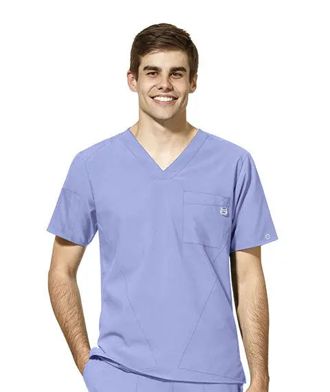 W123 Men's V-Neck Top by WonderWink