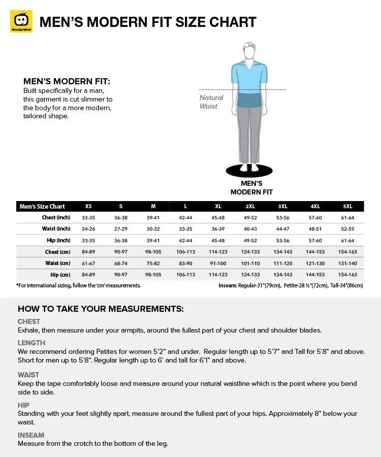 W123 Men's V-Neck Top by WonderWink