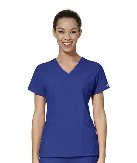 WINK 123 WOMEN'S MOCK WRAP TOP