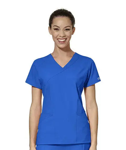 WINK 123 WOMEN'S MOCK WRAP TOP