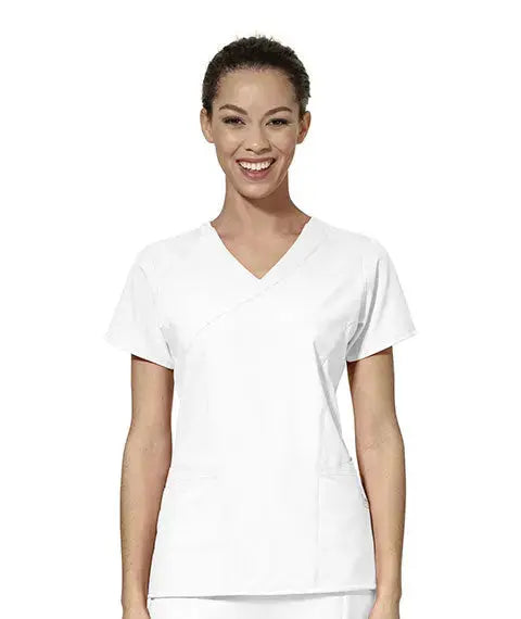 WINK 123 WOMEN'S MOCK WRAP TOP