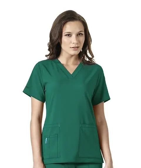 Carhartt Women's Cross-Flex V-Neck Media Top freeshipping - Suzi Q's Scrubs & a Whole Lot More