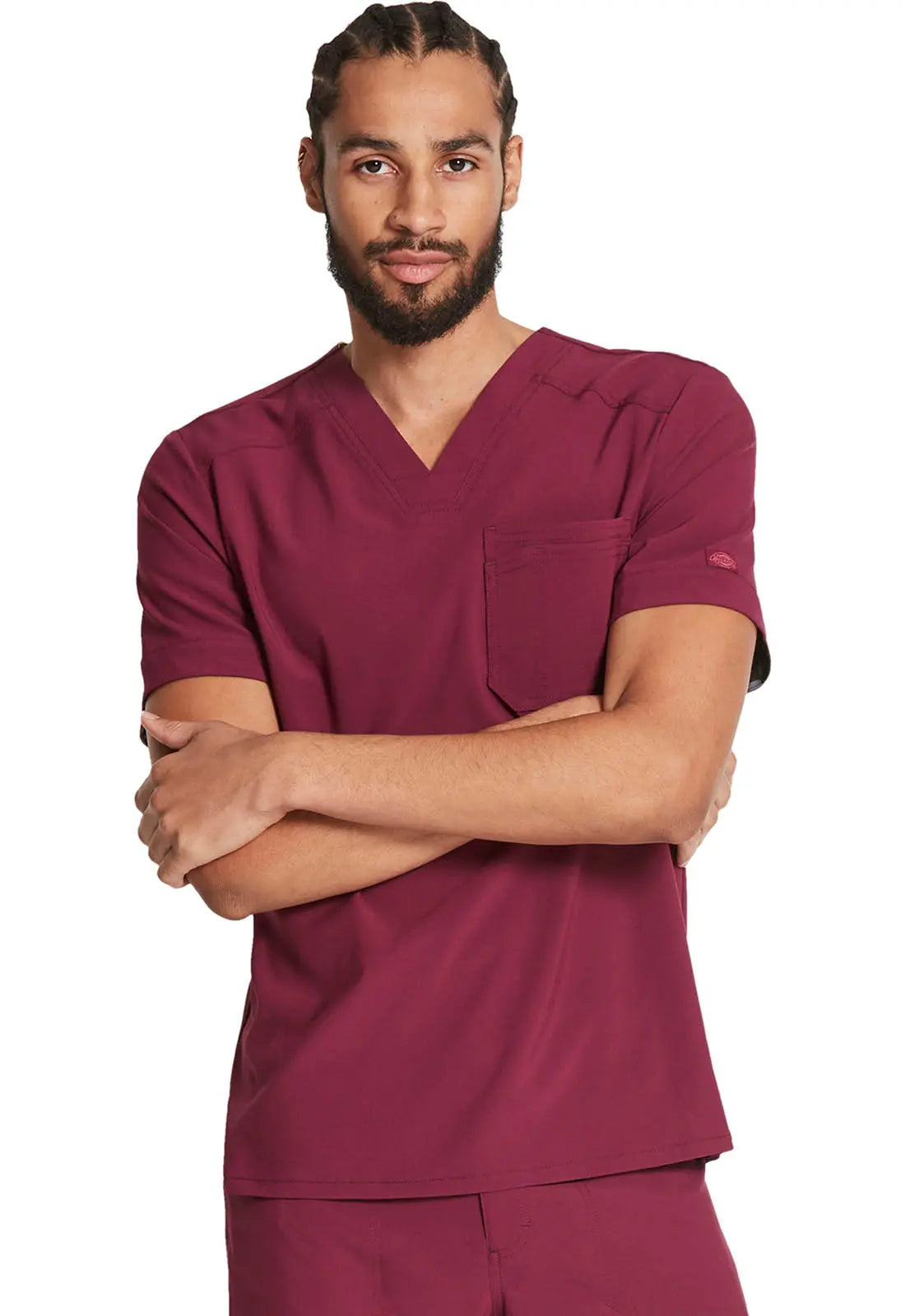 Suzi Q’s Scrubs & A Whole Lot More DICKIES Retro Men's Tuckable V-Neck Plus Top %product