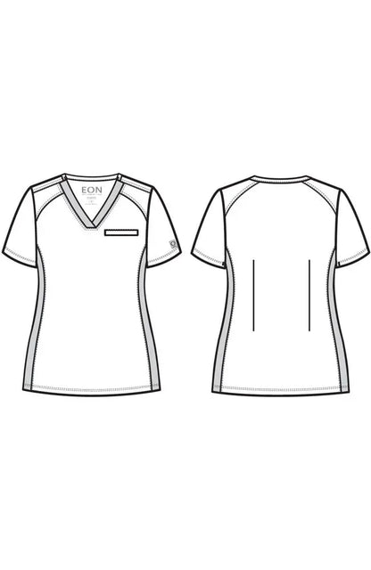 Suzi Qs Scrubs & A Whole Lot More EON Sporty Chest Pocket V-neck Top by Maevn %product