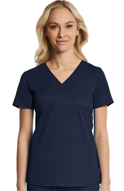 Suzi Qs Scrubs & A Whole Lot More EON Sporty & Comfy Multi Pocket V-neck Plus Top by Maevn %product