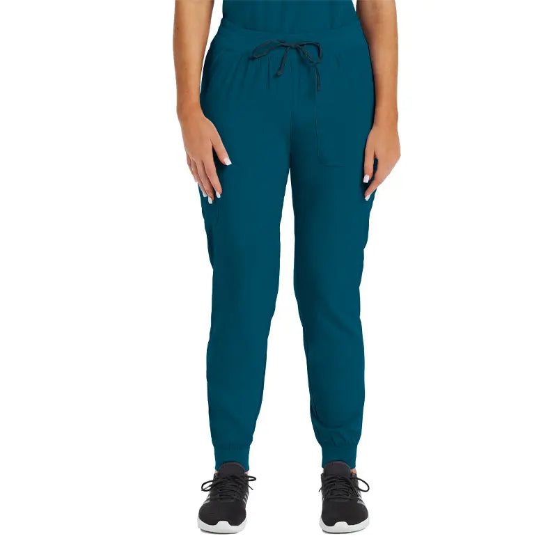 Suzi Qs Scrubs & A Whole Lot More Matrix Impulse Women's Knit Yoga Waistband Jogger Plus Pant by Maevn %product