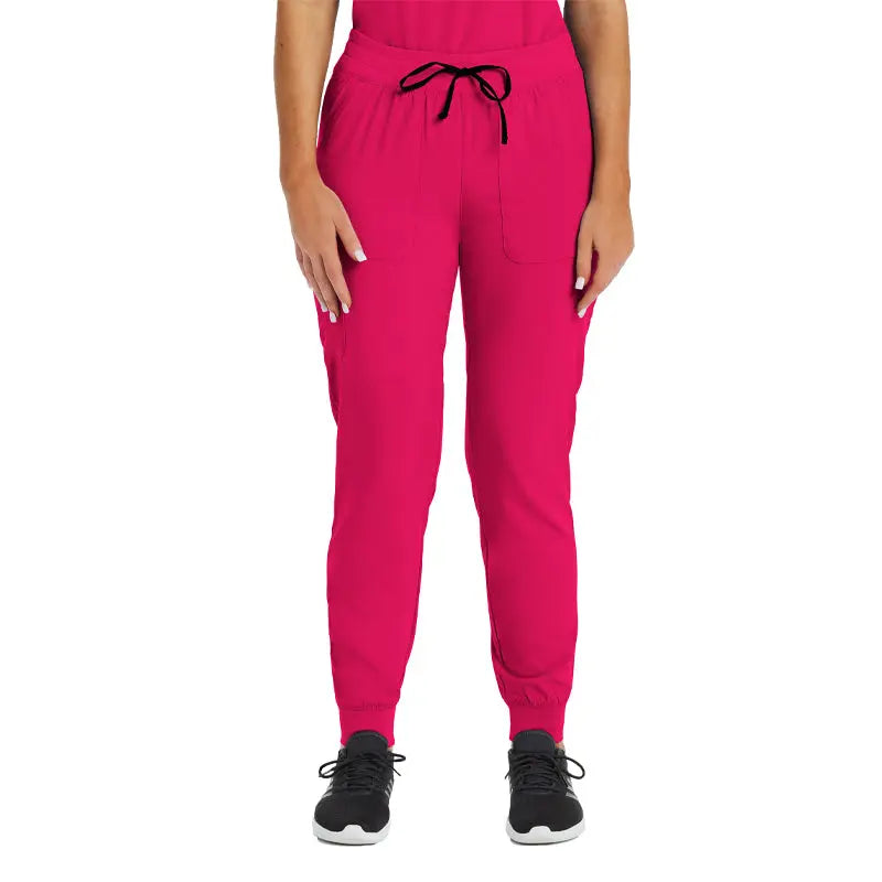 Suzi Qs Scrubs & A Whole Lot More Matrix Impulse Women's Knit Yoga Waistband Jogger Plus Pant by Maevn %product