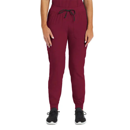 Suzi Qs Scrubs & A Whole Lot More Matrix Impulse Women's Knit Yoga Waistband Jogger Plus Pant by Maevn %product