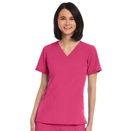 Suzi Q’s Scrubs & A Whole Lot More Matrix Impulse Women's V-Neck Plus Top by Maevn %product