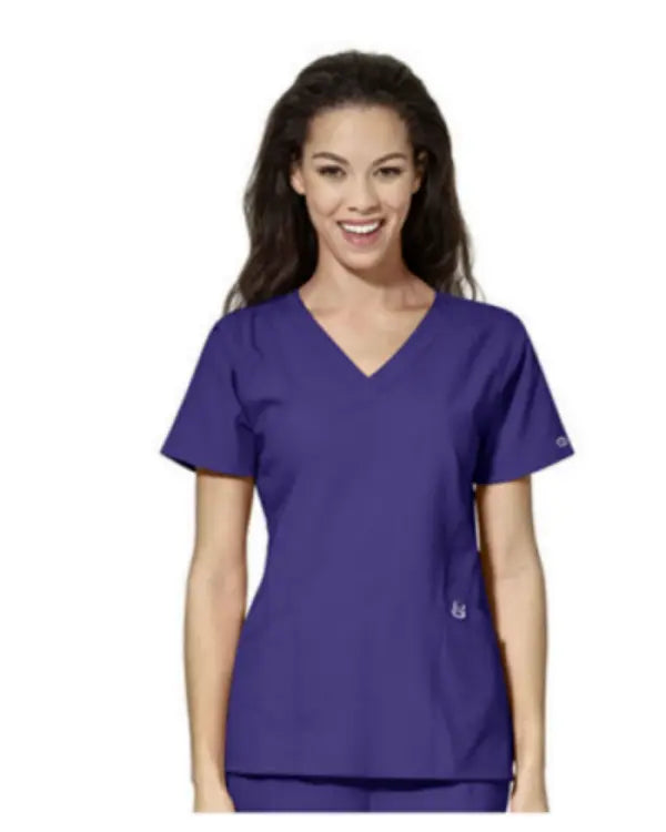 Suzi Q’s Scrubs & A Whole Lot More TTU Nursing Uniform W123 Womens Top Grape %product